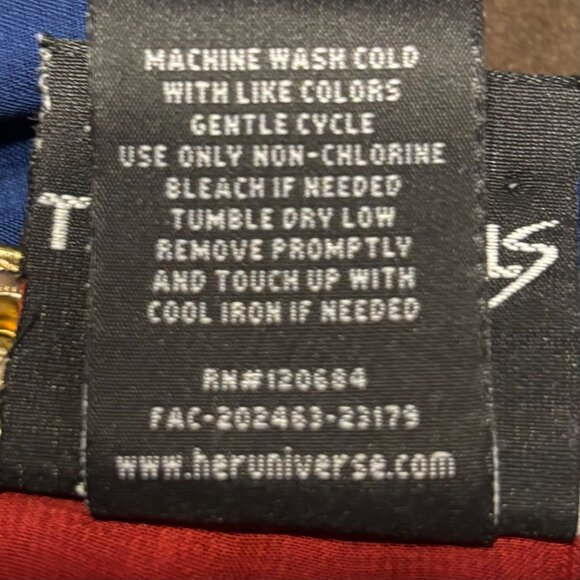 Her Universe Marvel The Captain Marvel Maxi Costume Dress Plus Size 28 - Picture 8 of 9